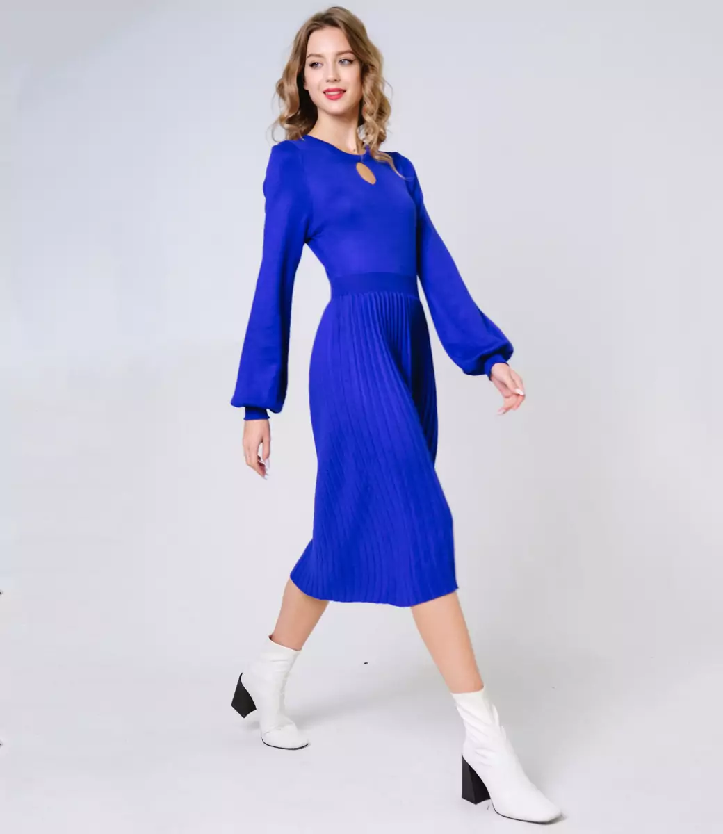 Платье #КТ7638, голубой - фото 6