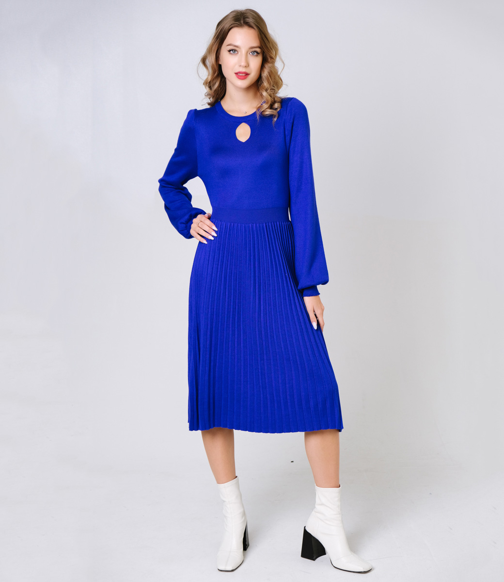 Платье #КТ7638, синий - фото 2
