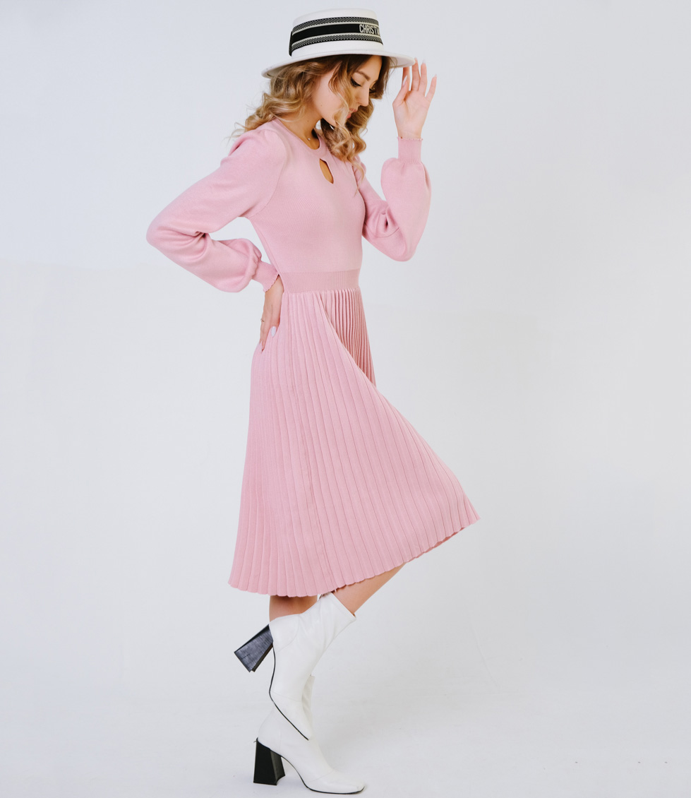 Платье #КТ7638, розовый - фото 2