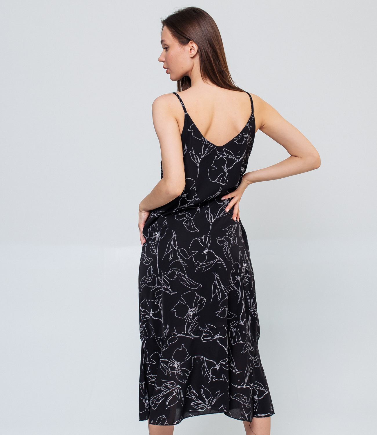 Платье #КТ8908-1, чёрный - фото 3