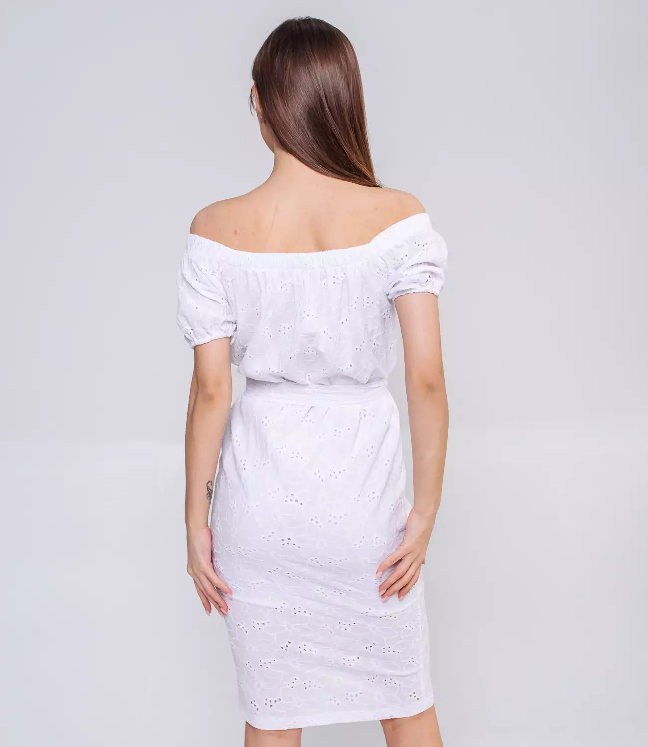 Платье #БШ1125, белый - фото 3