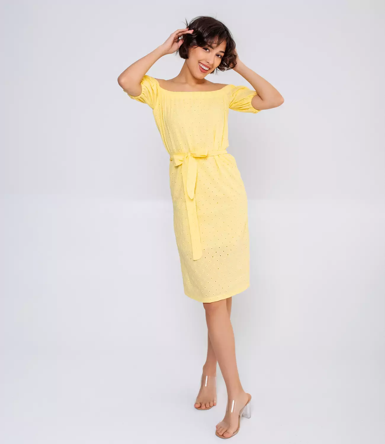 Платье #БШ1125, желтый - фото 2