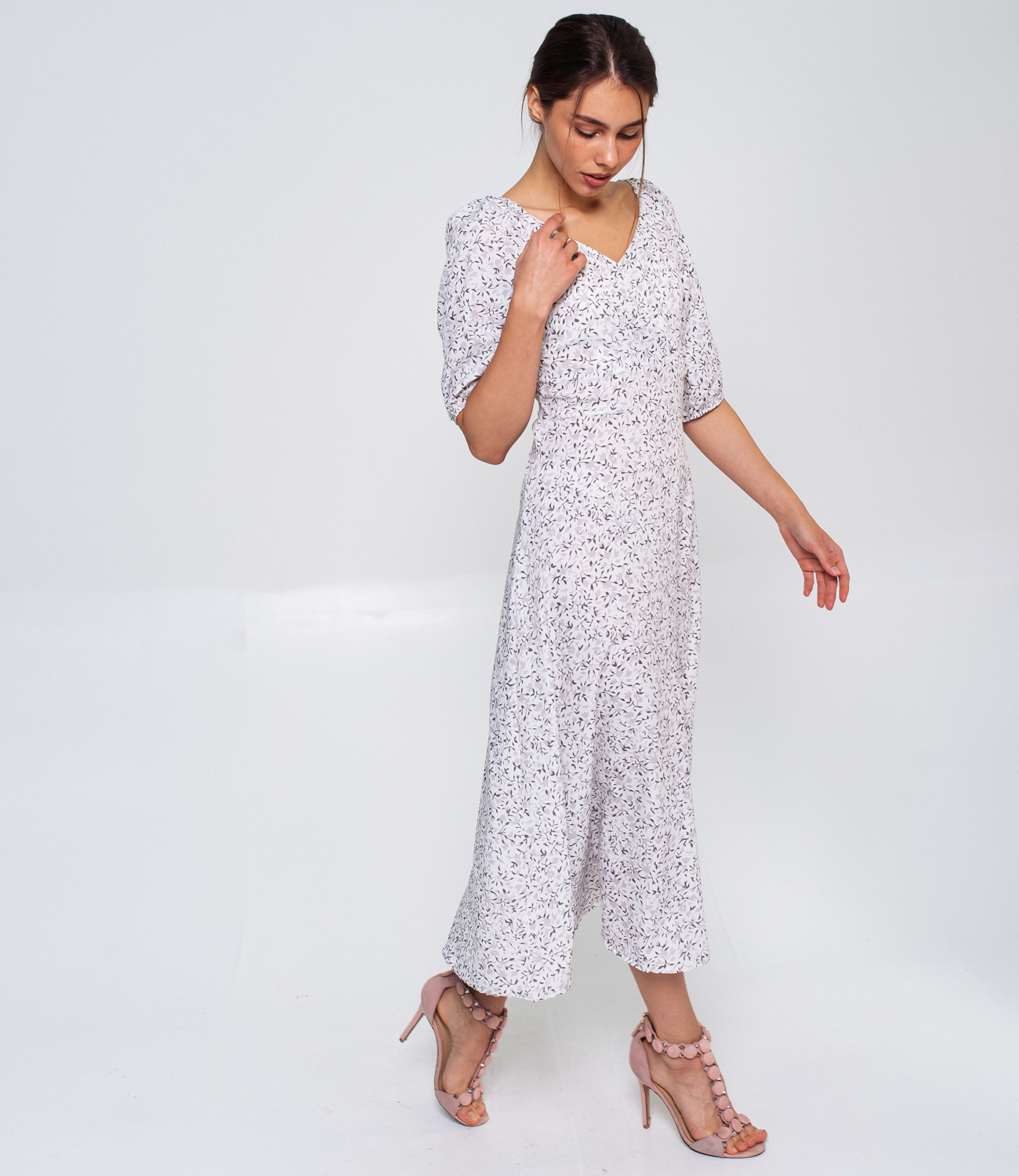 Платье #КТ6881-1, белый - фото 3