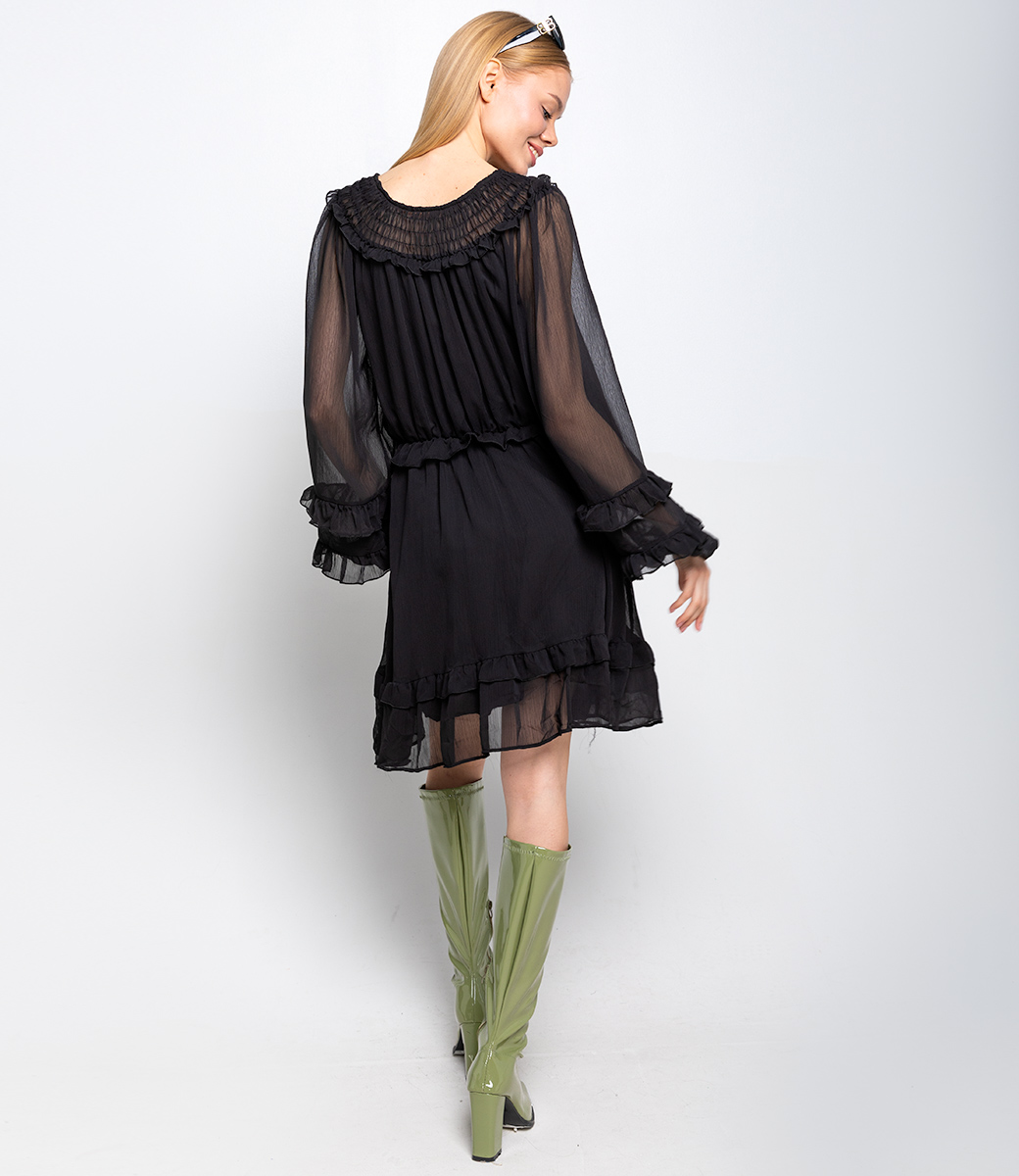 Платье #КТ8511, черный - фото 4