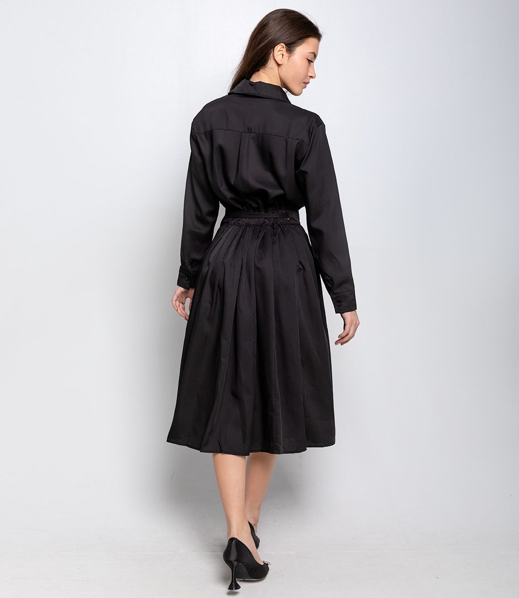 Платье #КТ8517, чёрный - фото 3