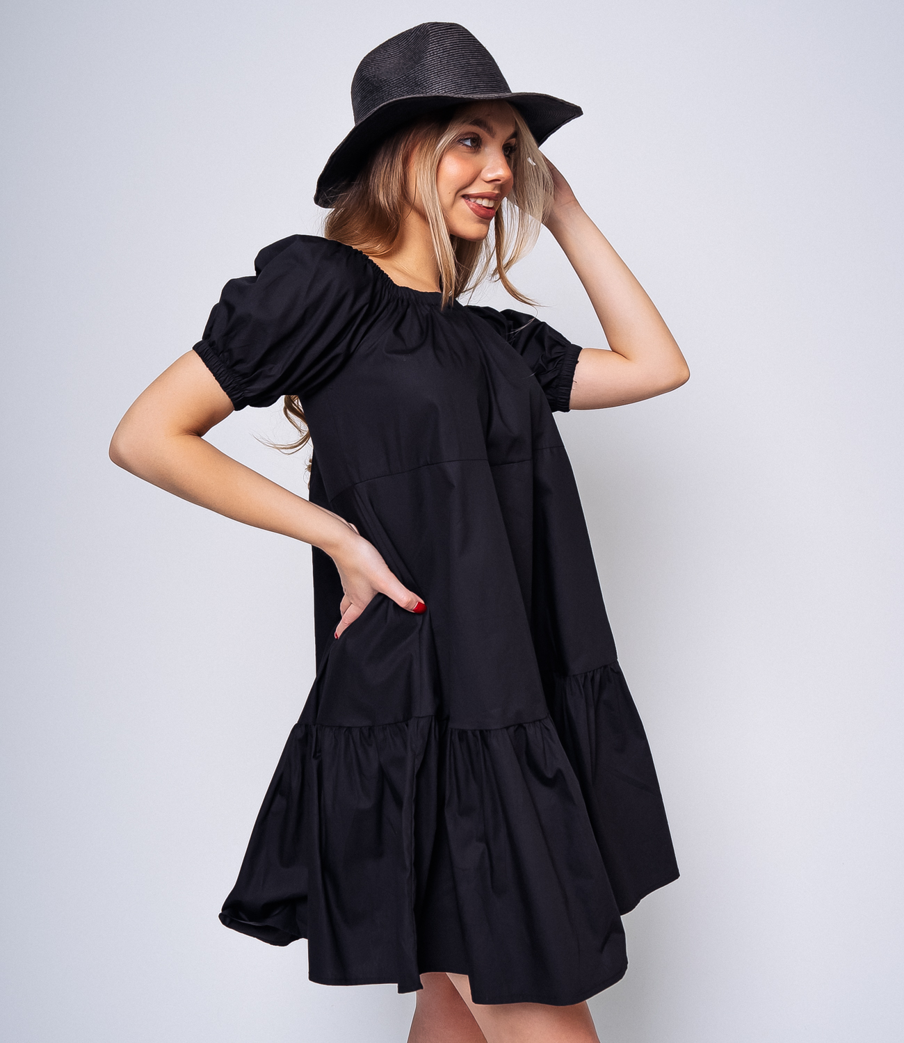 Платье #КТ6801 (1), чёрный - фото 3