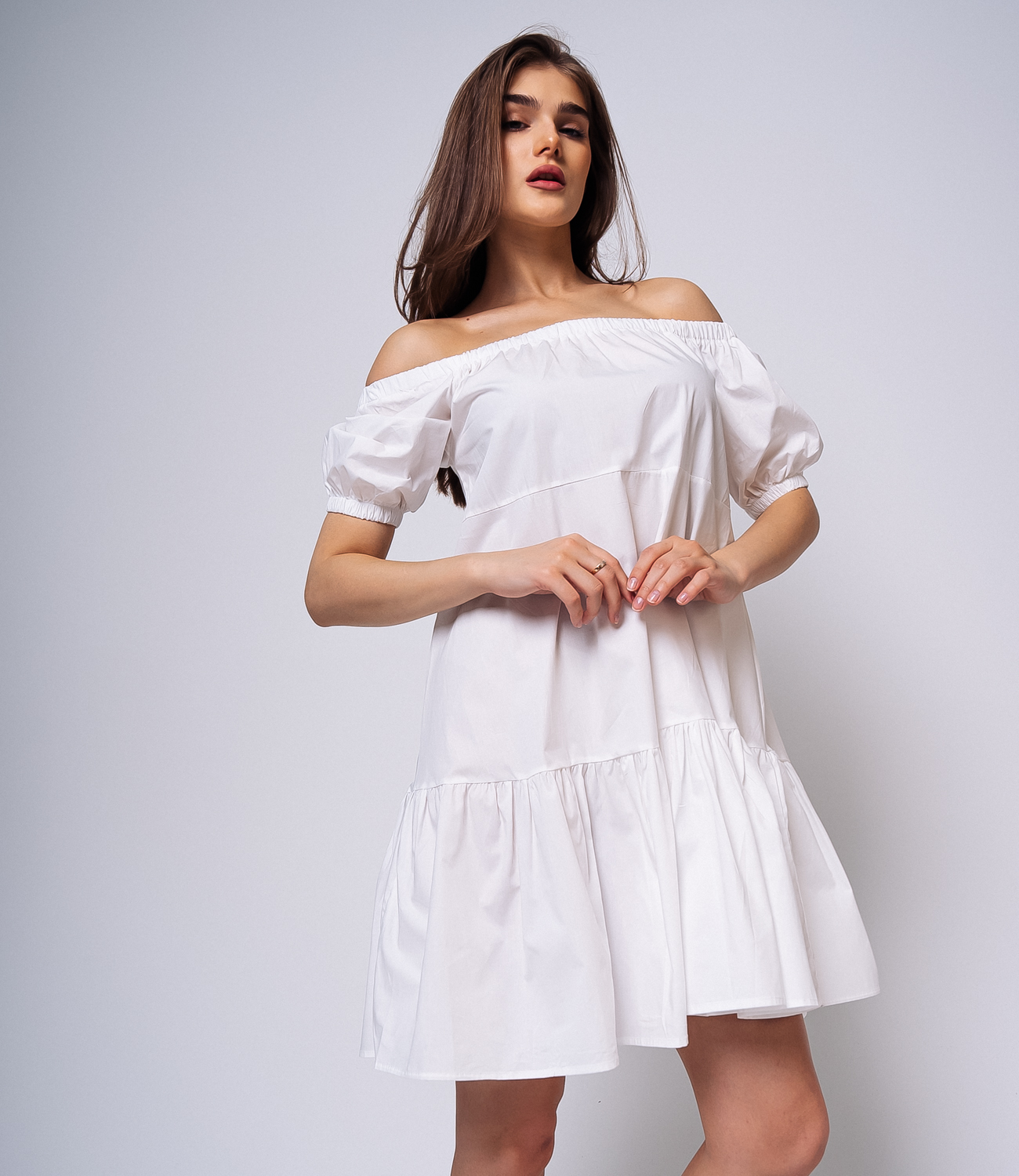 Платье #КТ6801 (1), белый - фото 3