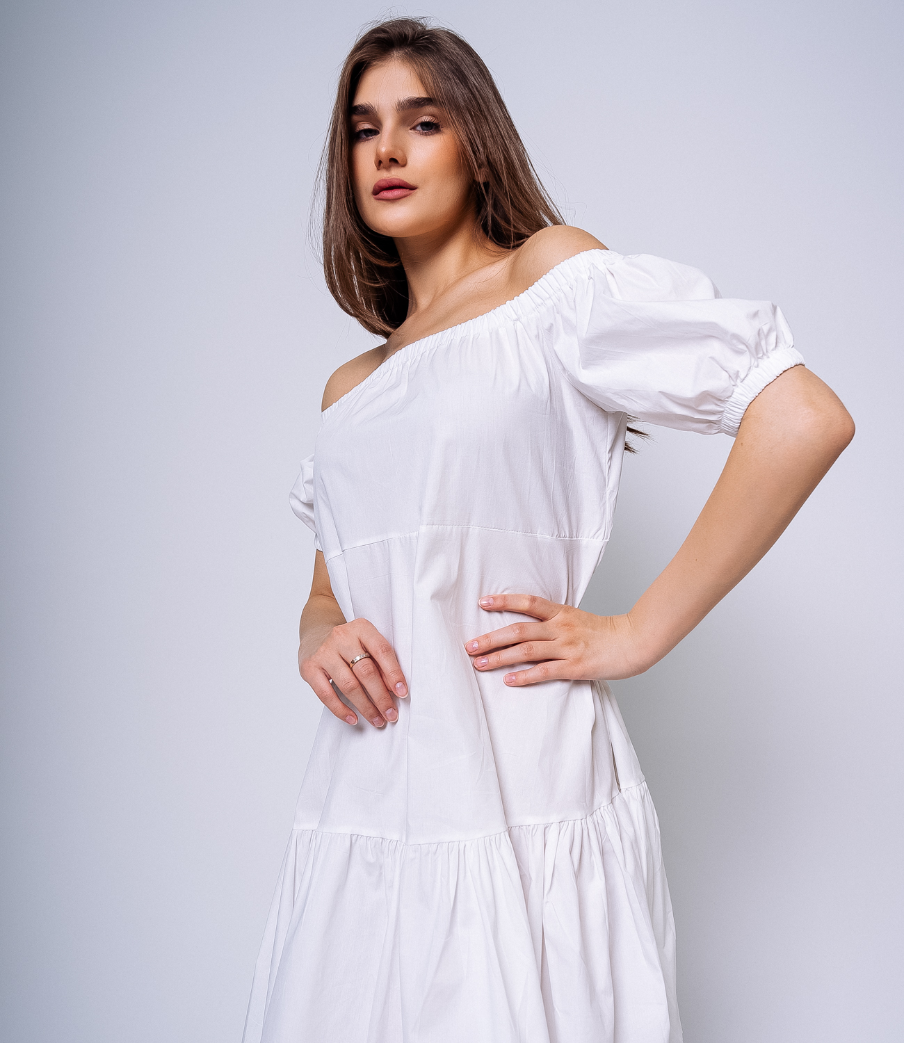 Платье #КТ6801 (1), белый - фото 5