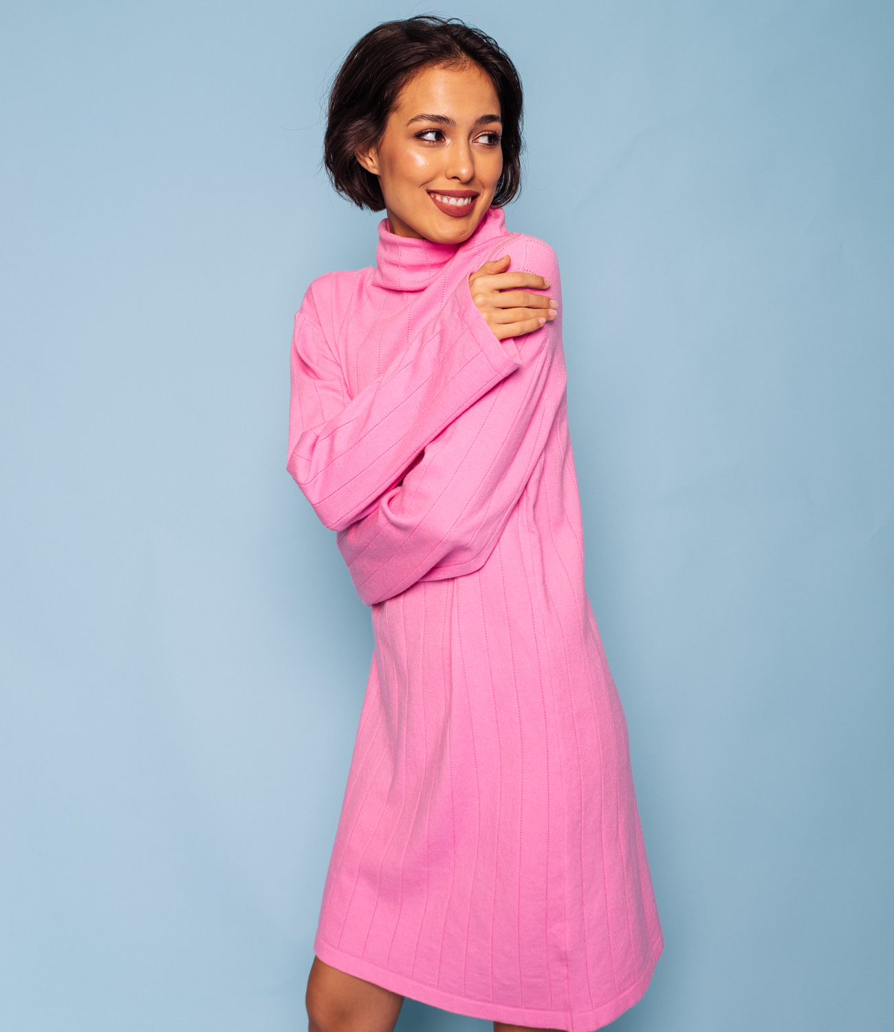 Платье #МСК1136, розовый - фото 4