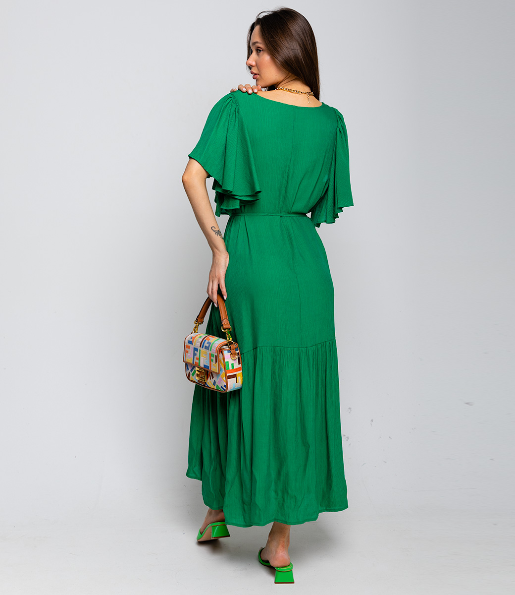 Платье #КТ2688, зелёный - фото 4