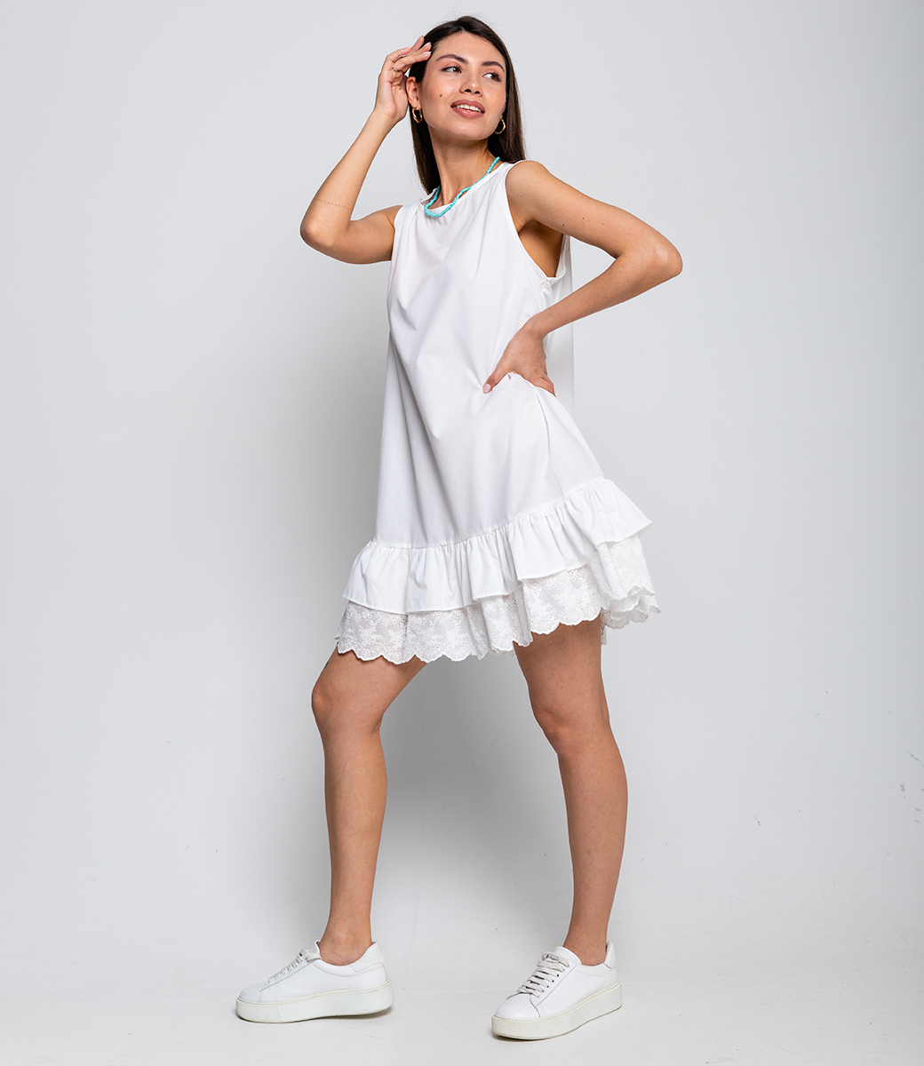 Платье #КТ6062, белый - фото 3