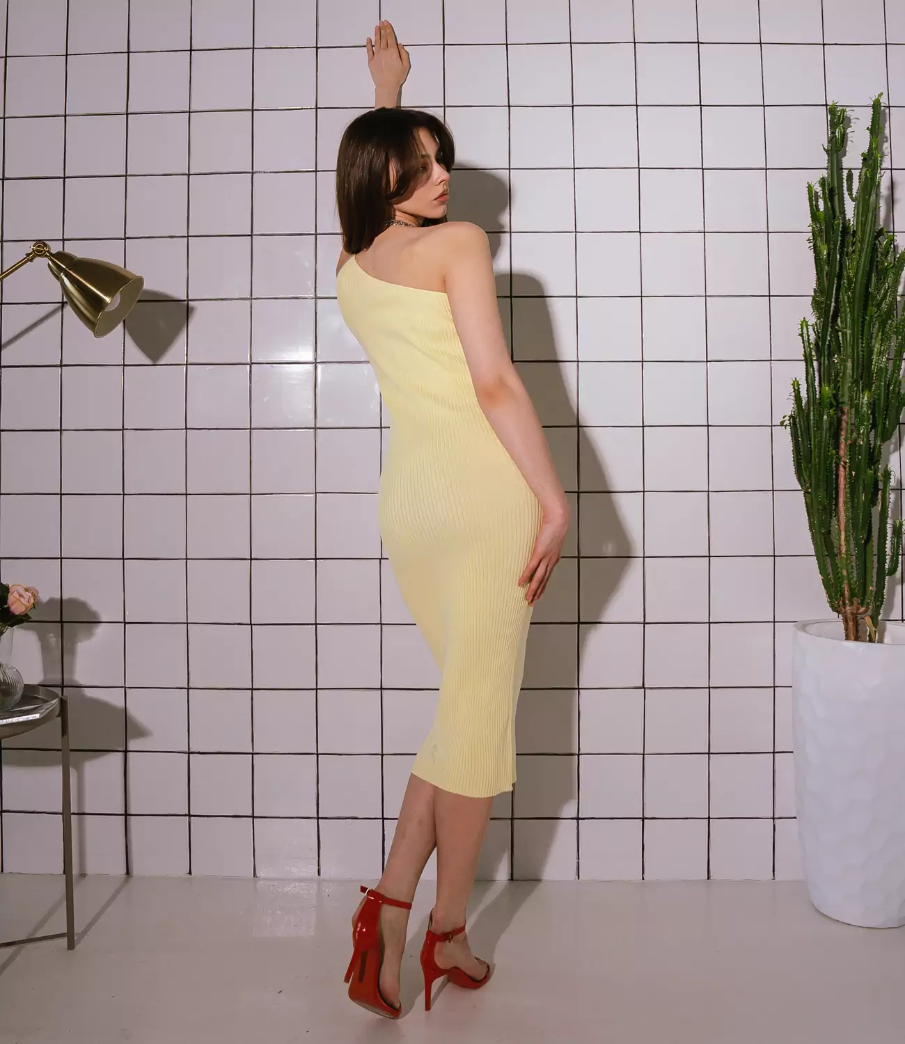 Платье #КТ22101, жёлтый - фото 4