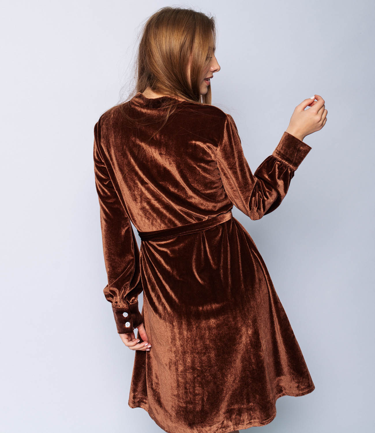 Платье #6110, коричневый - фото 3