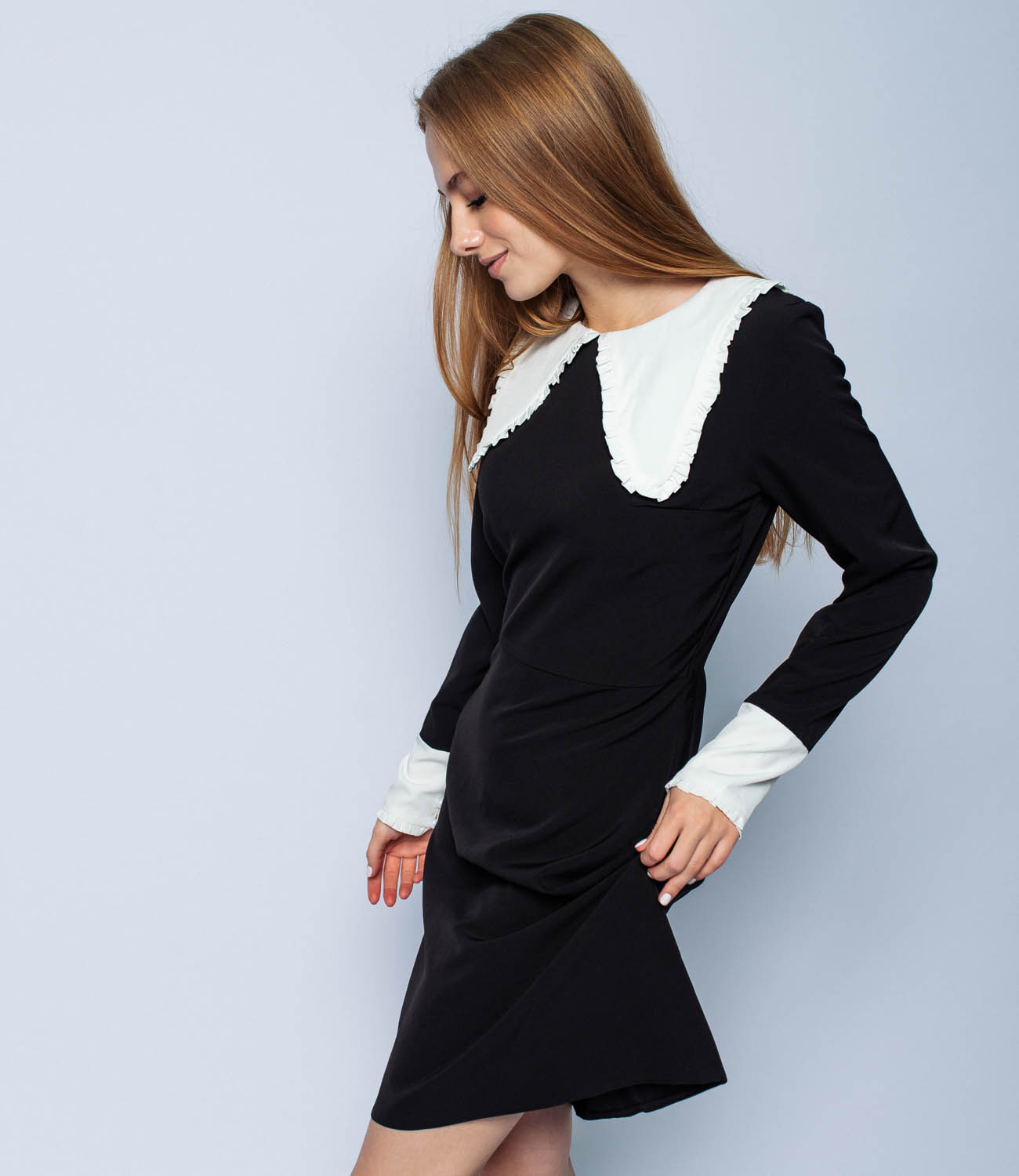 Платье #БШ1291, чёрный - фото 2