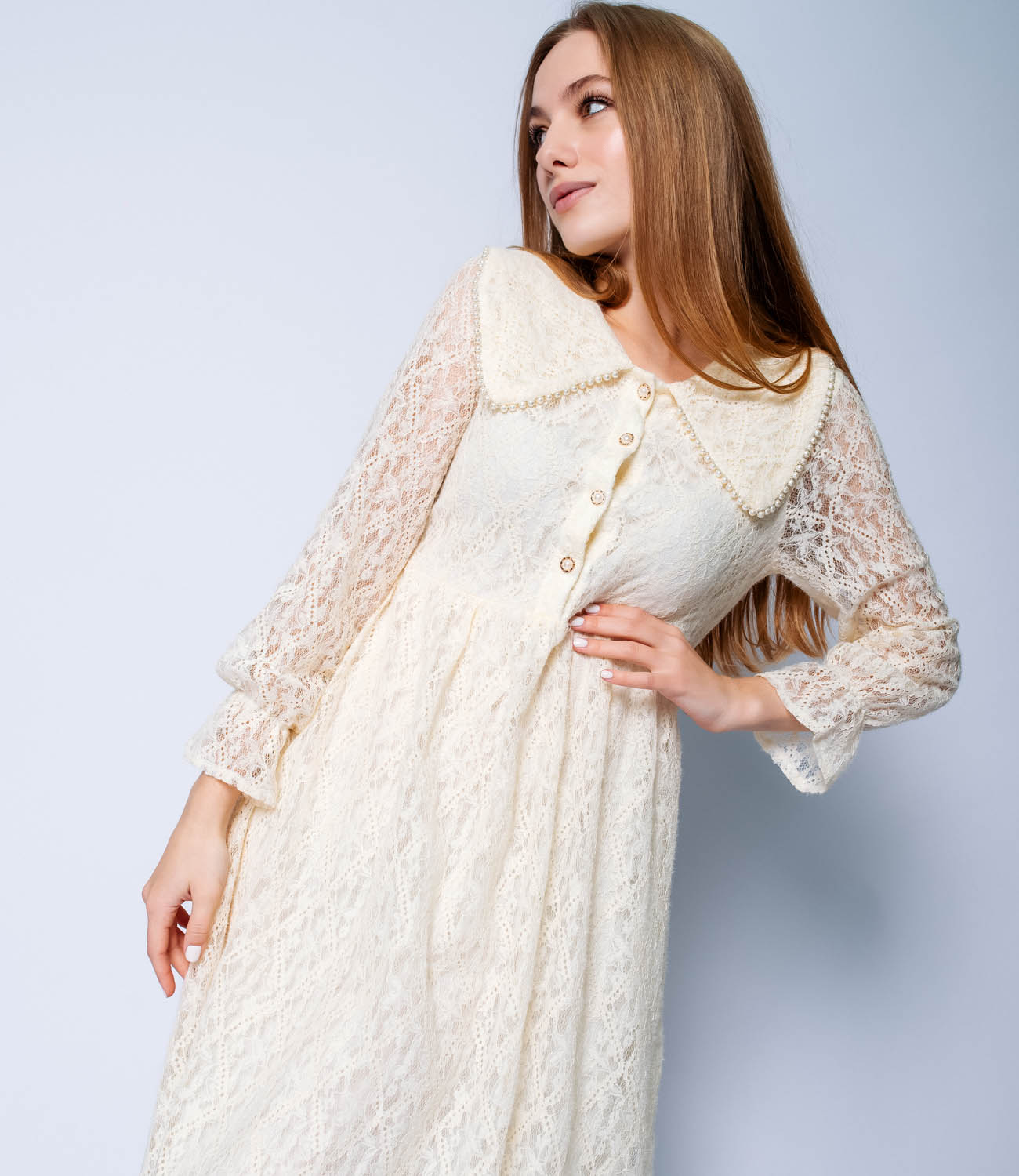 Платье #8809 (3), белый - фото 2