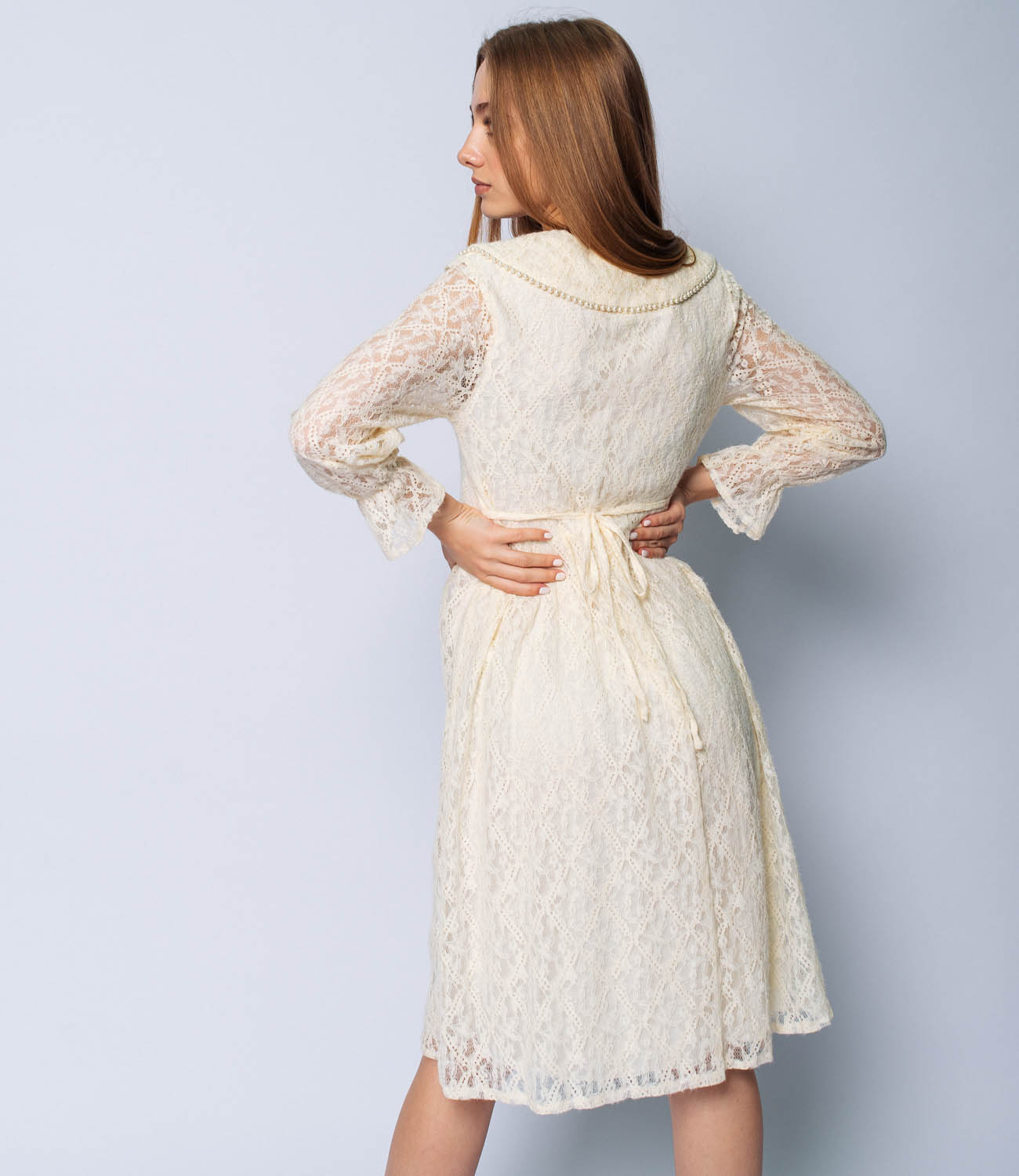 Платье #8809 (3), белый - фото 4