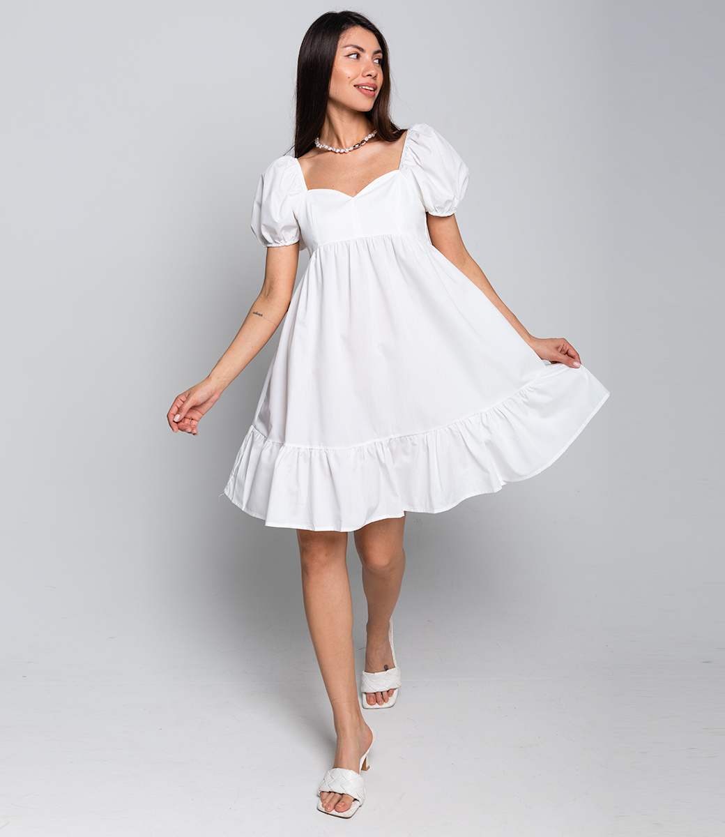 Платье #КТ1101, молочный - фото 2