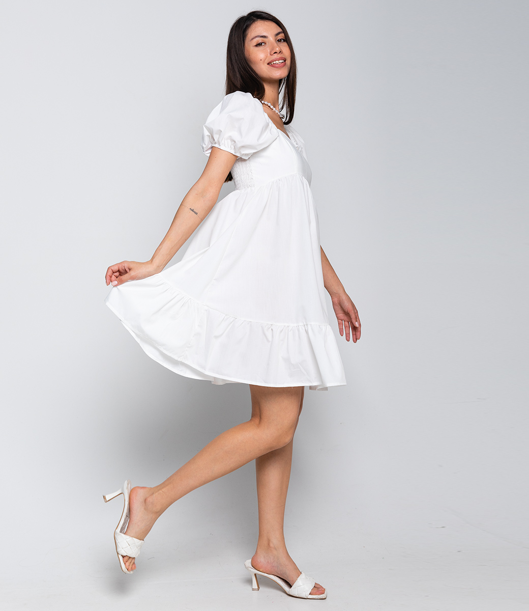 Платье #КТ1101, молочный - фото 3
