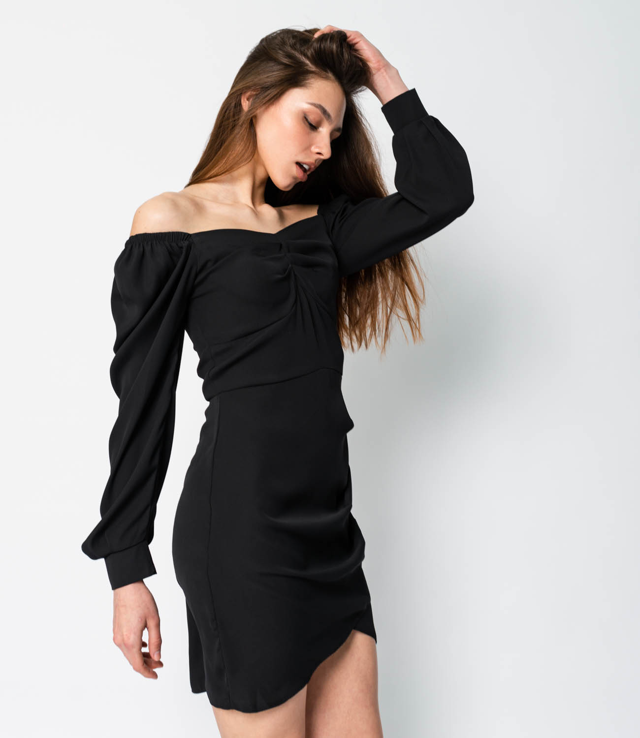 Платье #МСК1140, чёрный - фото 4