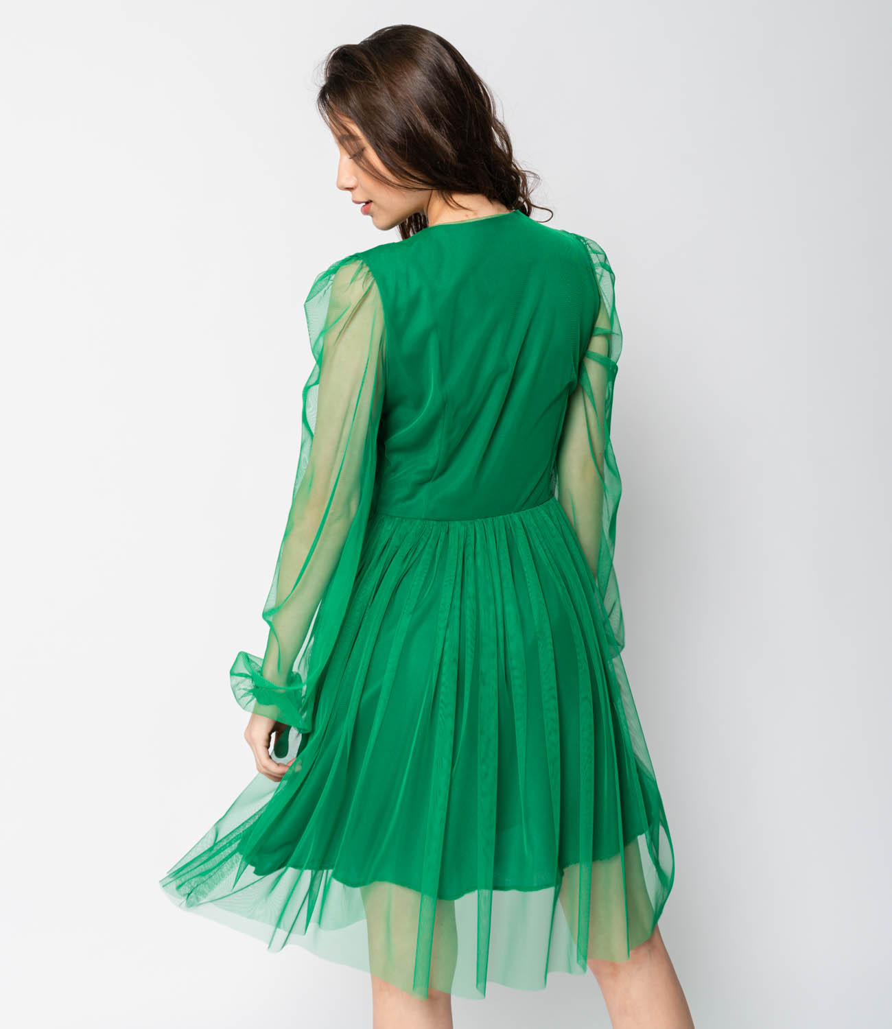 Платье #МСК1141, зеленый - фото 4