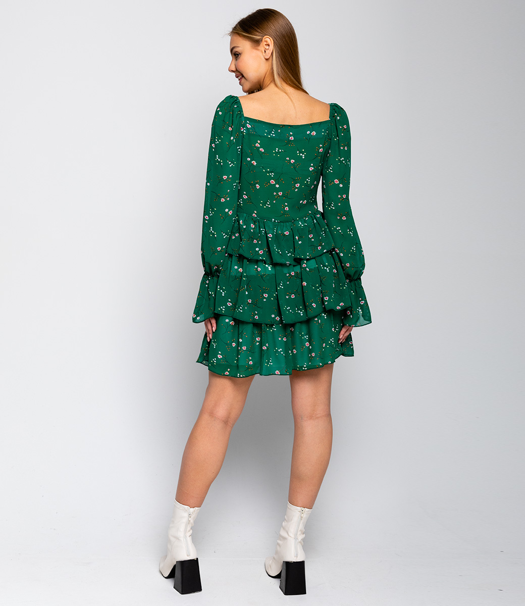 Платье #БШ1749, зеленый - фото 4