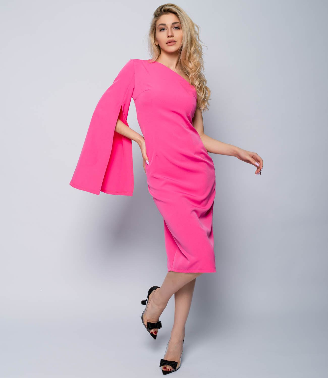 Платье #БШ1298, розовый - фото 2