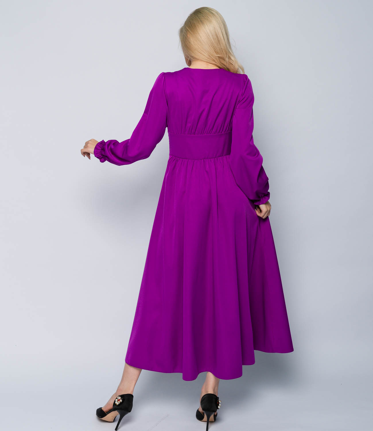 Платье #МСК1138, фиолетовый - фото 5