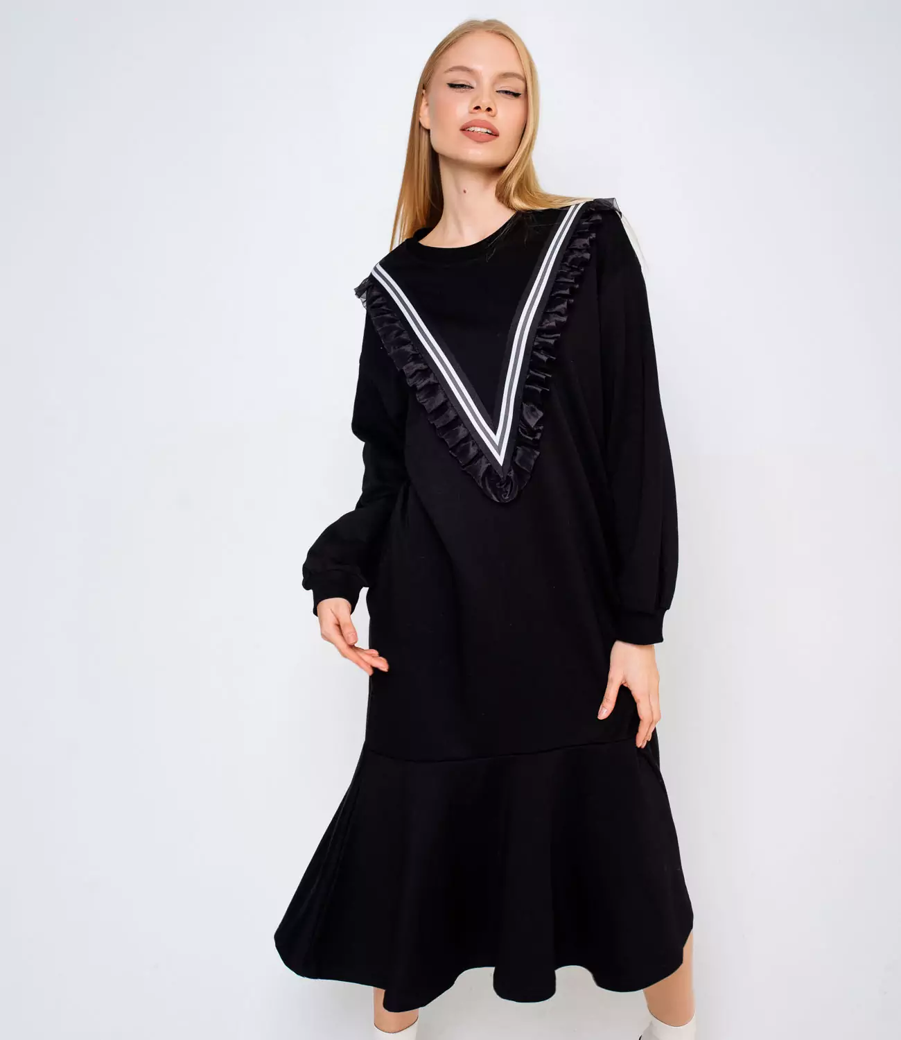 Платье #КТW7279, черный - фото 1