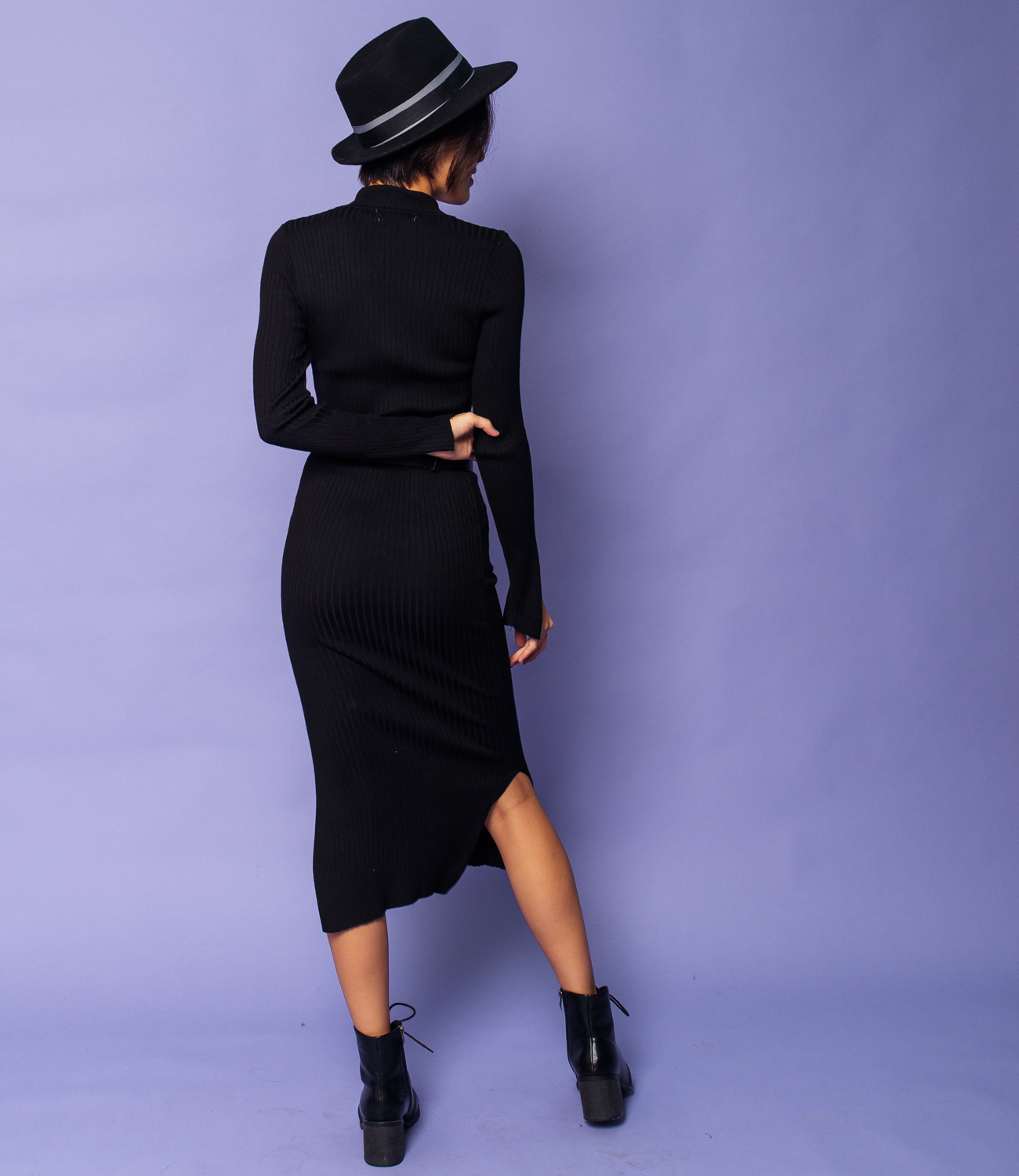 Платье #КТ131, Чёрный - фото 4