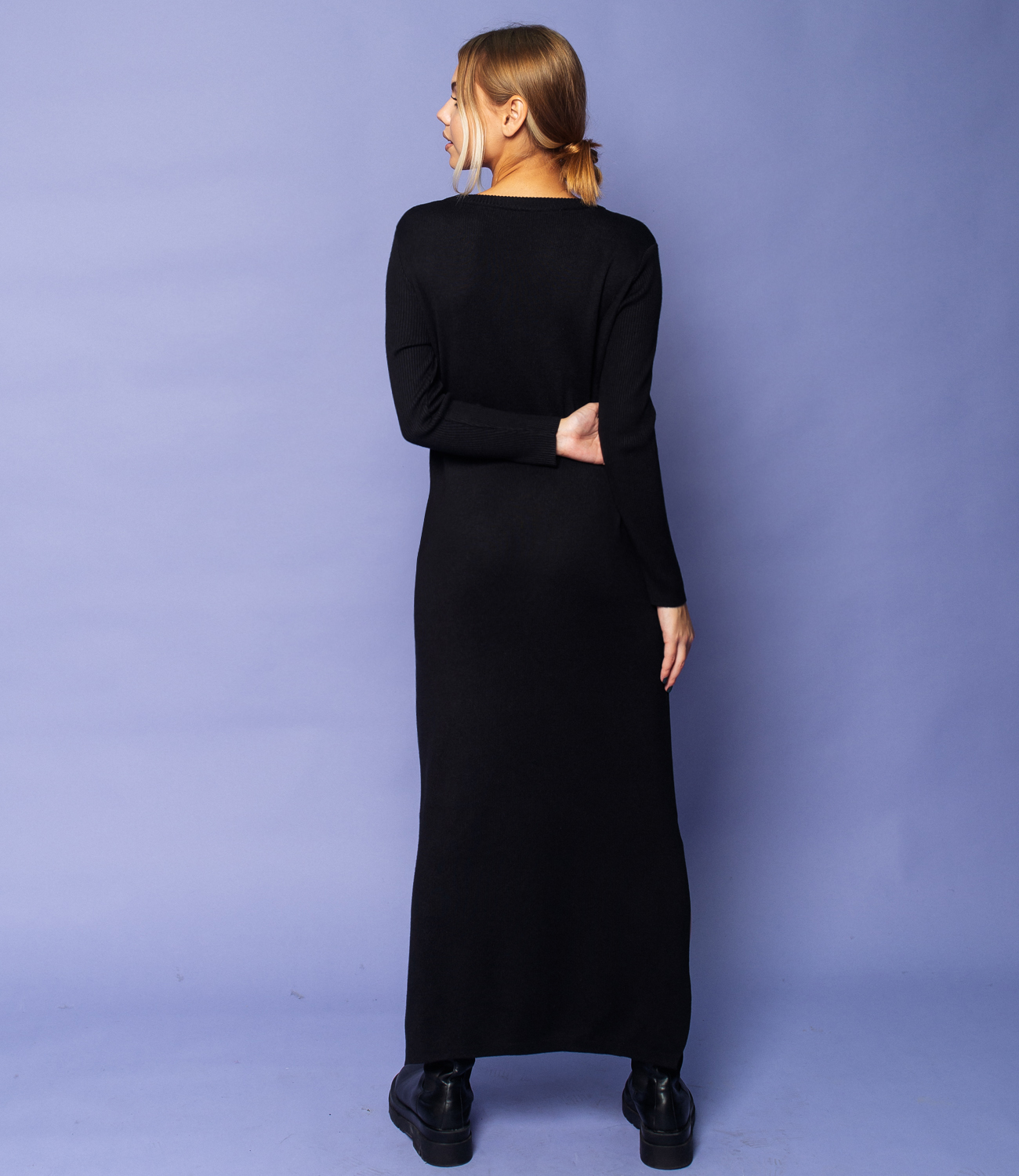 Платье #КТ2198, чёрный - фото 3