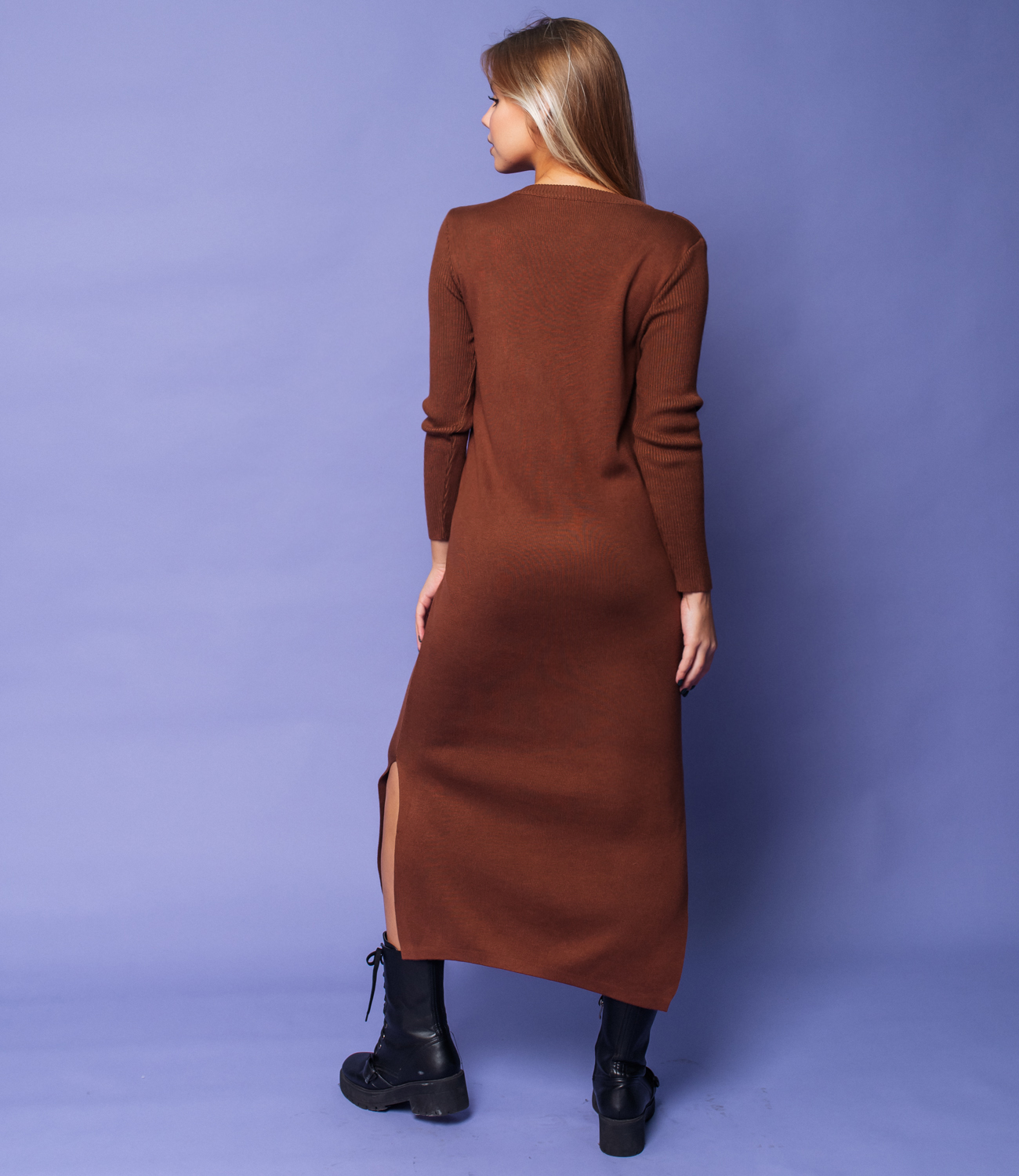 Платье #КТ2198, коричневый - фото 3