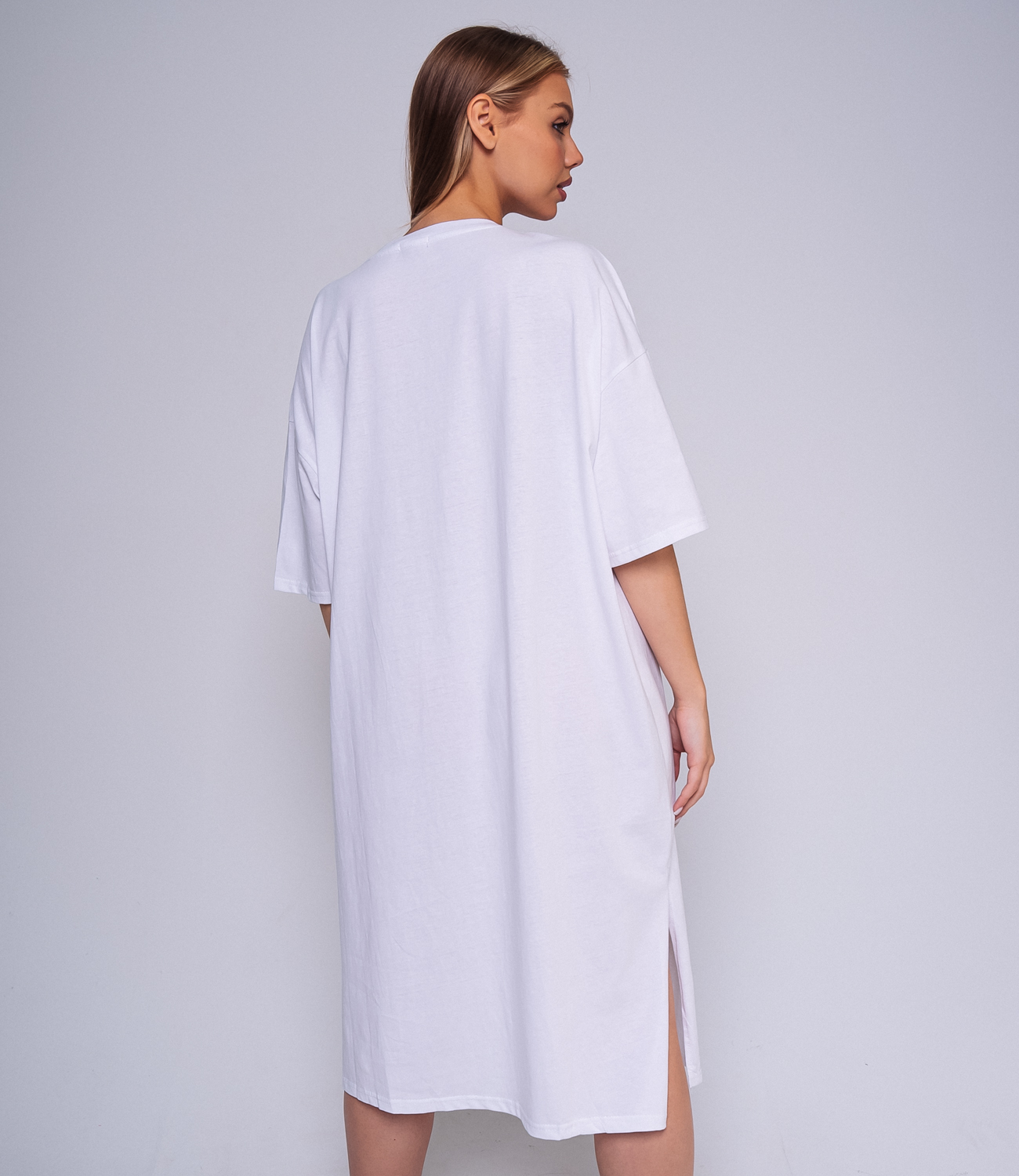 Платье #КТ18-3, белый - фото 4