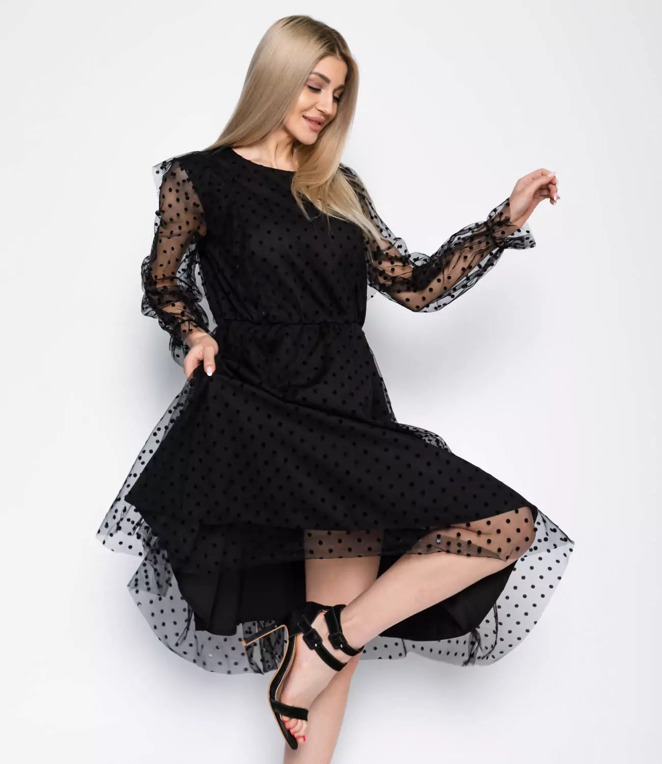 Платье #2018, чёрный - фото 2