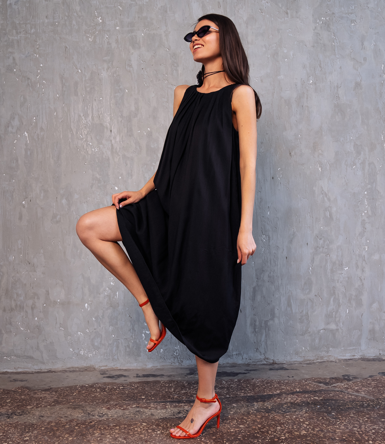 Платье #КТ8310, чёрный - фото 3