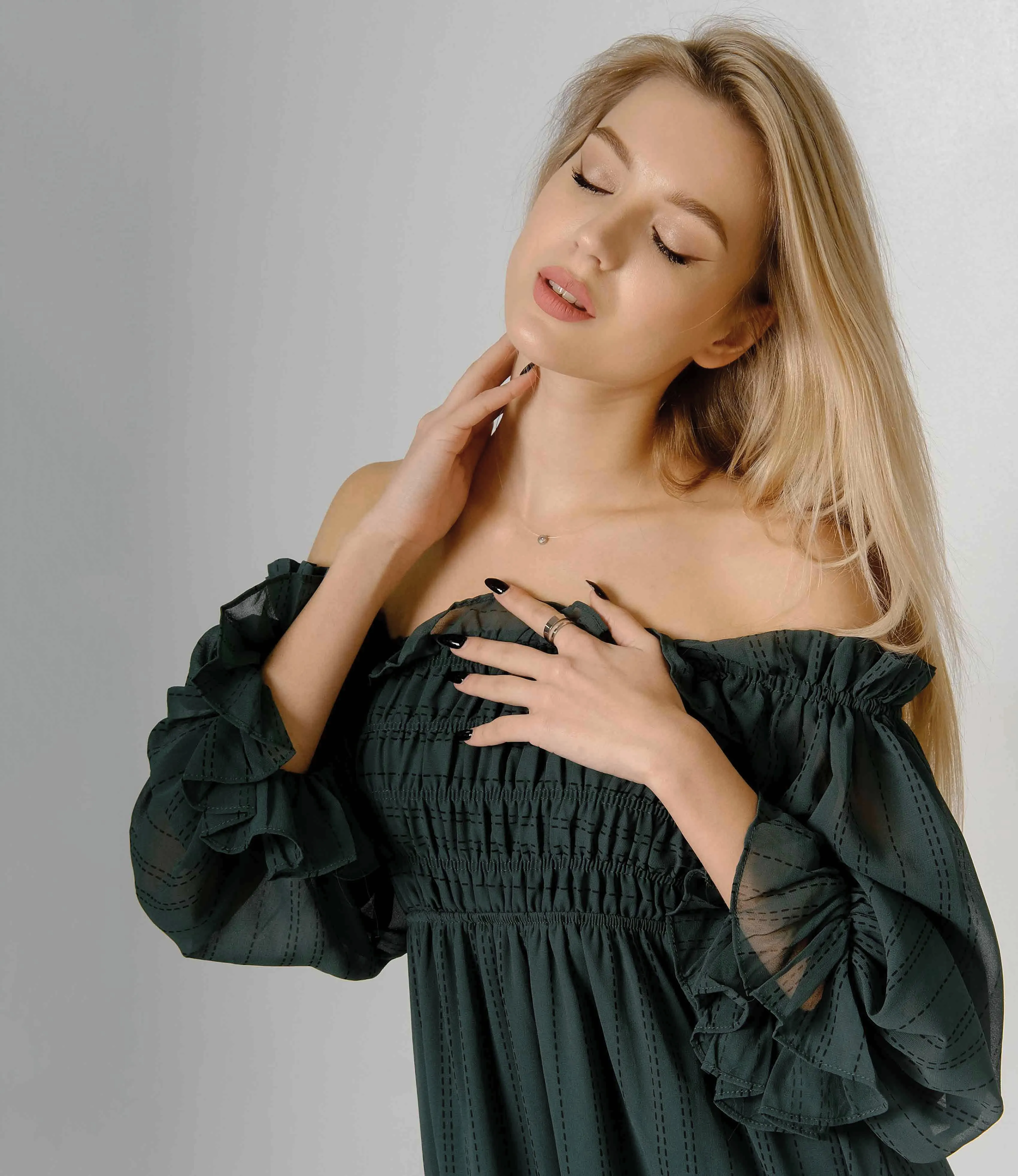 Платье #КТ8618, изумруд - фото 5