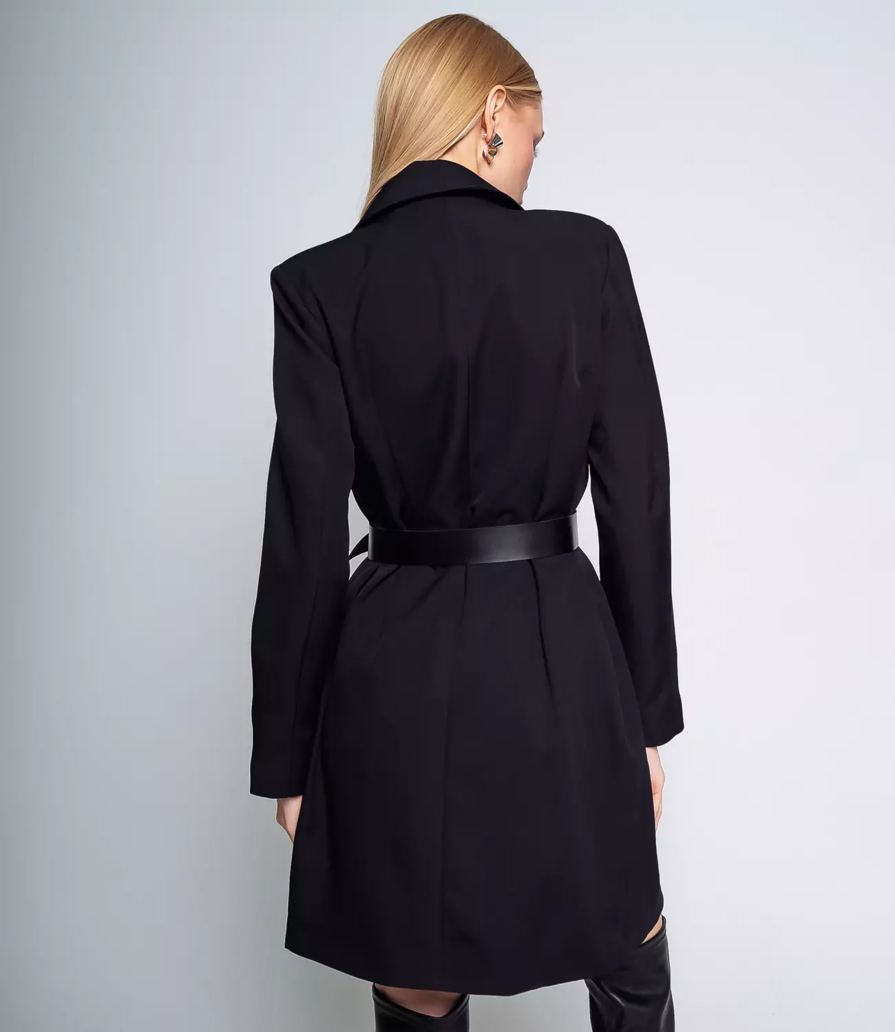 Платье-пиджак #БШ2028, чёрный - фото 3