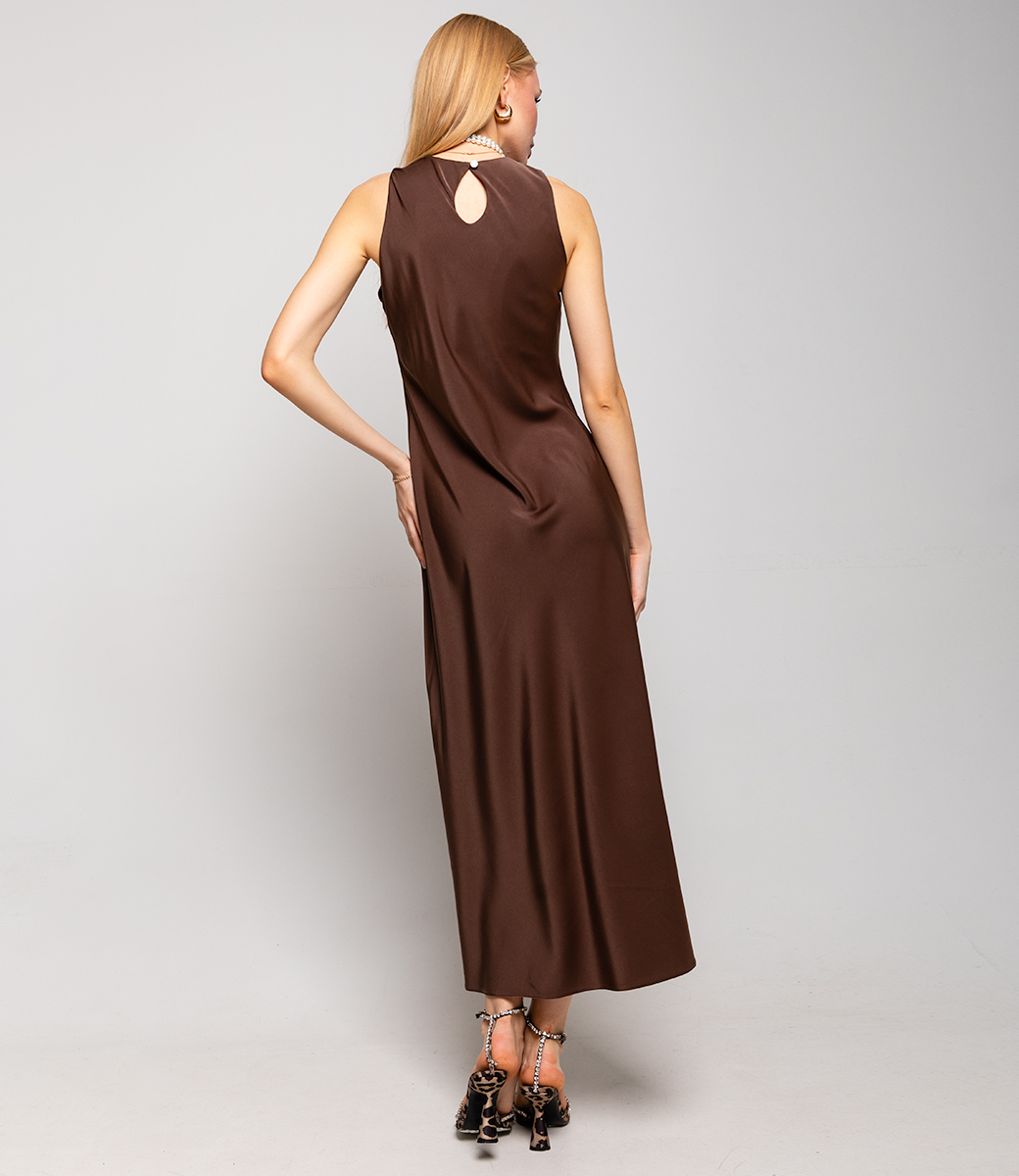 Платье #БШ2029, шоколадный - фото 3
