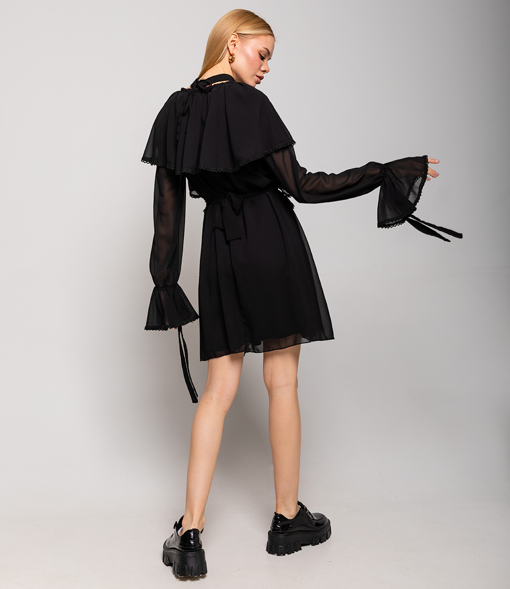 Платье #БШ2048, чёрный - фото 3