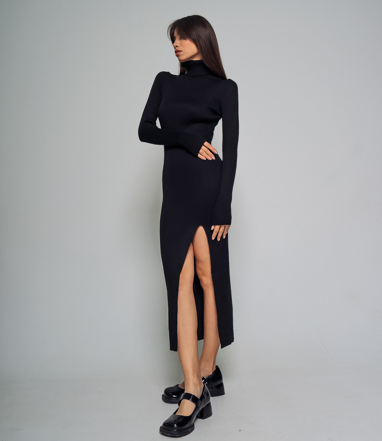 Платье #КТ7513 (1), чёрный - фото 3