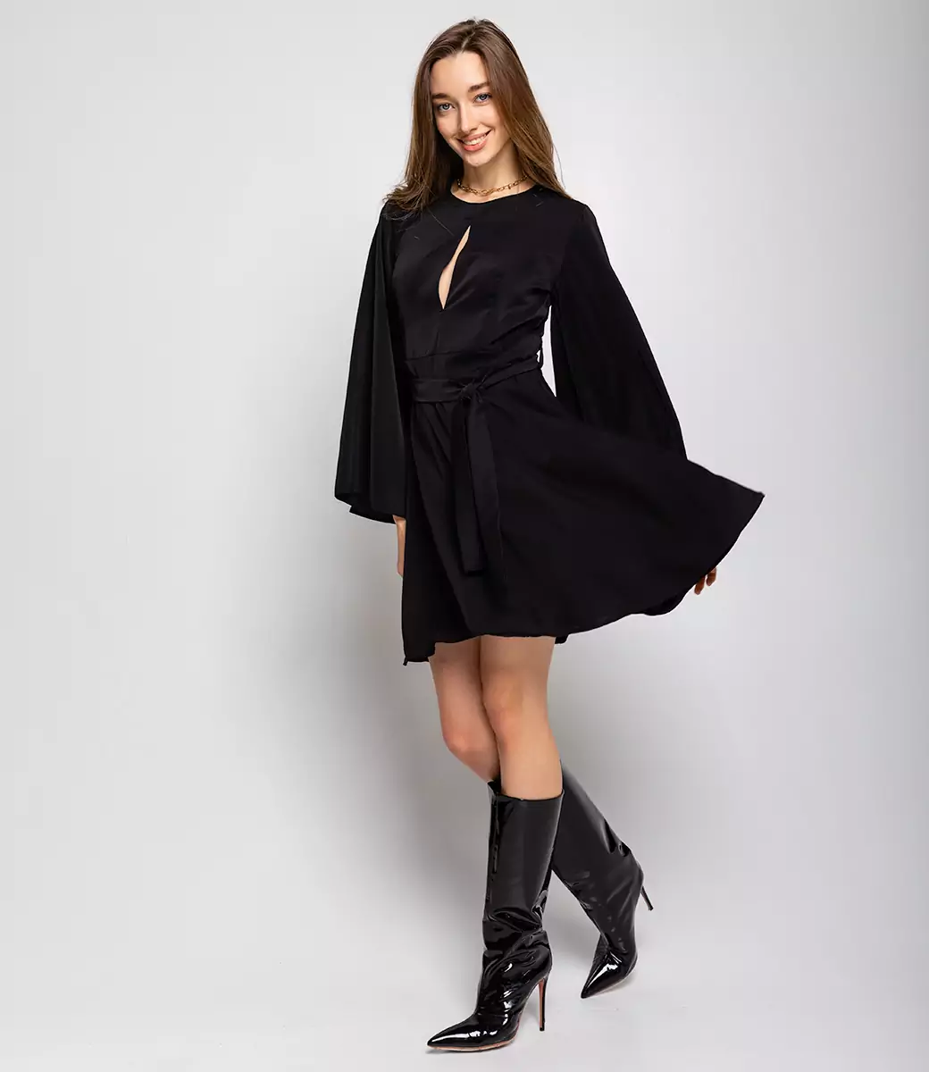 Платье #БШ2034, чёрный - фото 2