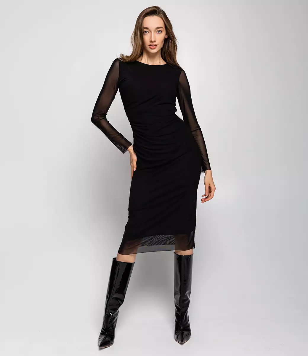 Платье #БШ2055-2, черный