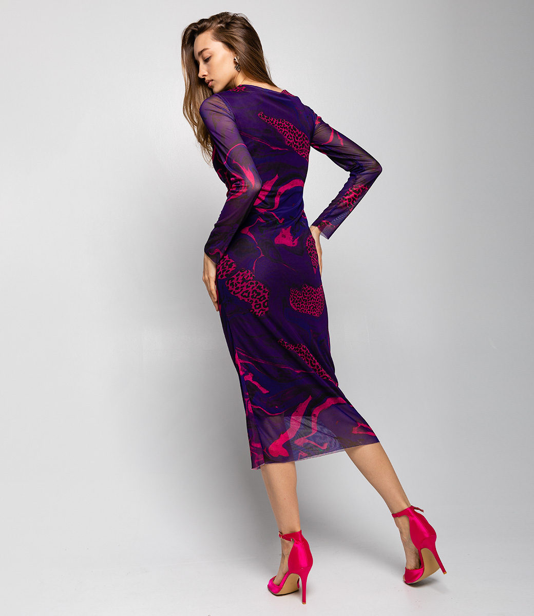 Платье #БШ2055-1, фиолетовый - фото 3
