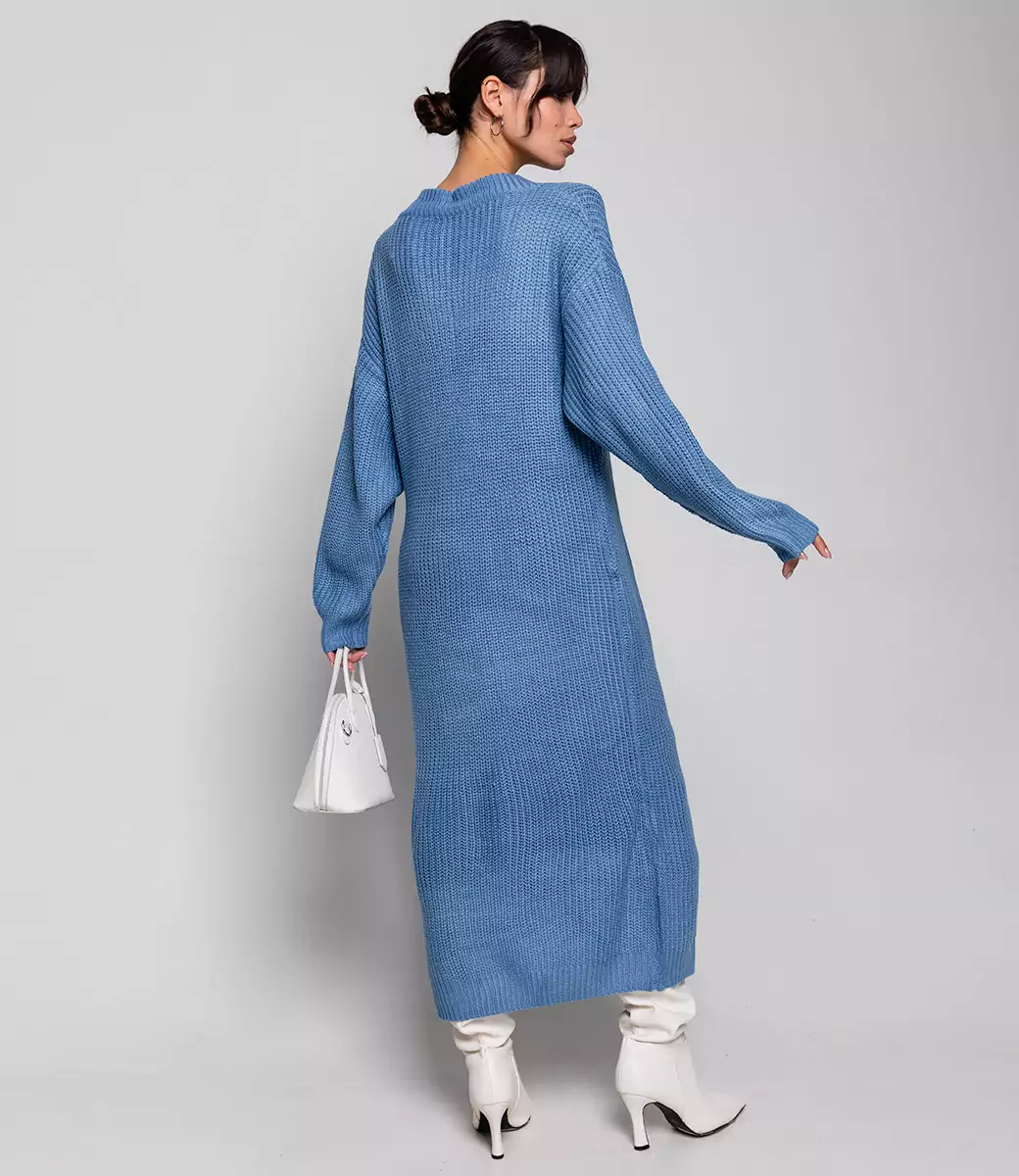 Платье #КТ8003 (4), синий - фото 4