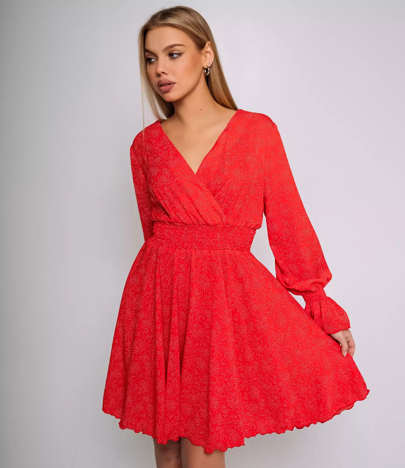Платье #БШ2065, красный - фото 1