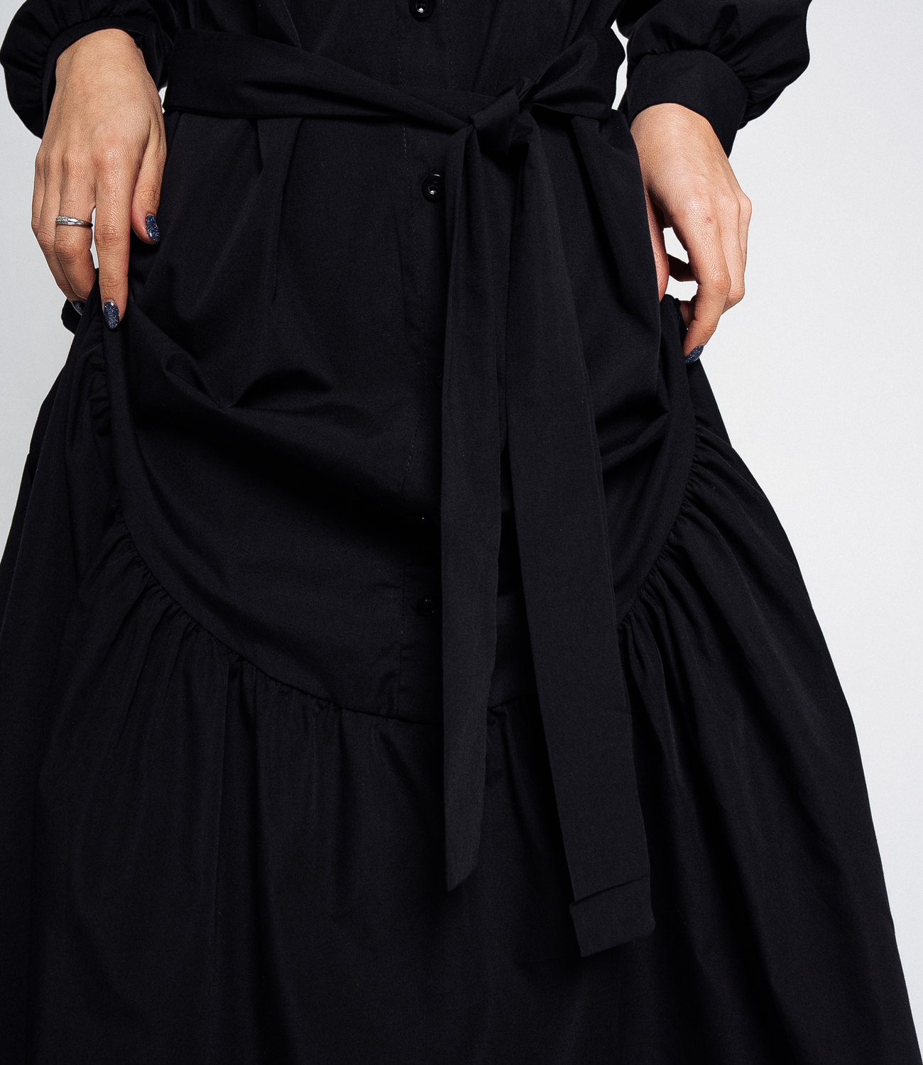Платье #КТ63015, чёрный - фото 5