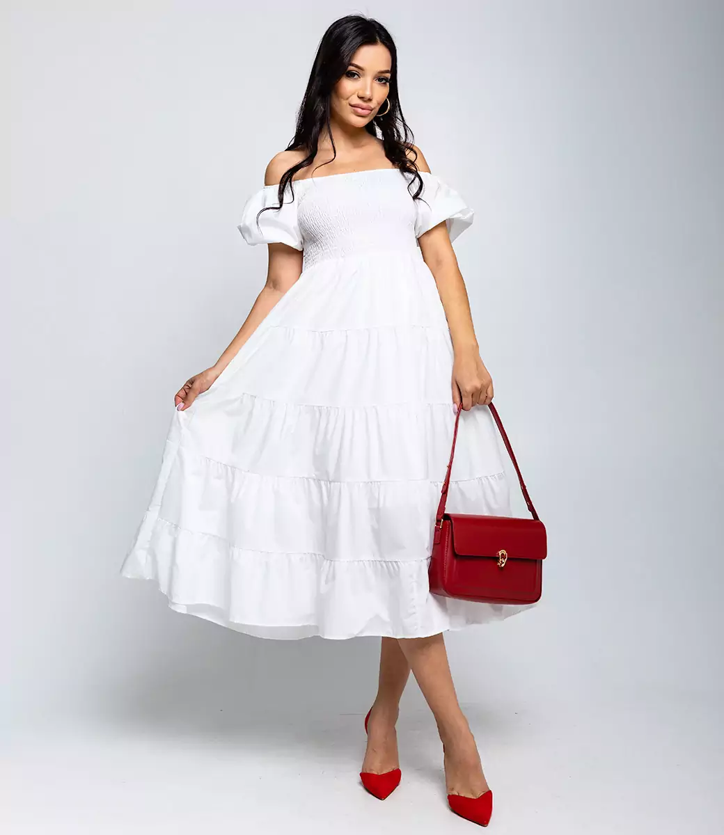 Платье #КТ5305 (1), белый - фото 1