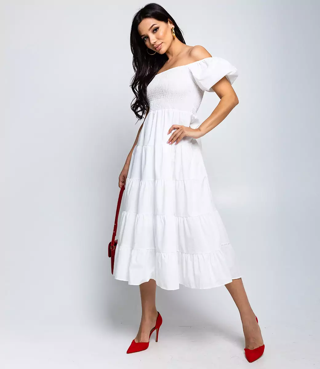 Платье #КТ5305 (1), белый - фото 4