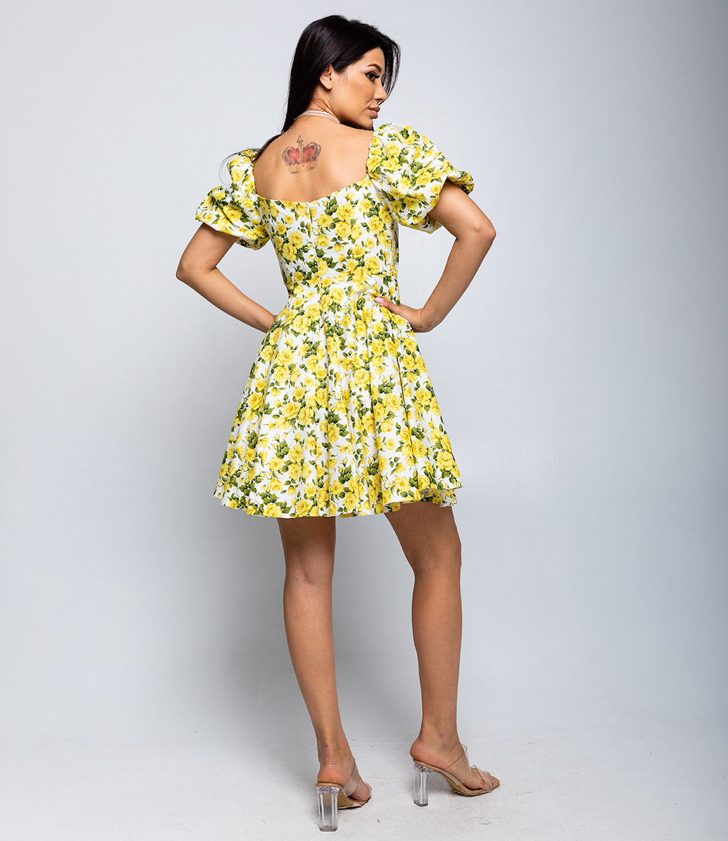 Платье #БШ2254-1, жёлтый - фото 3