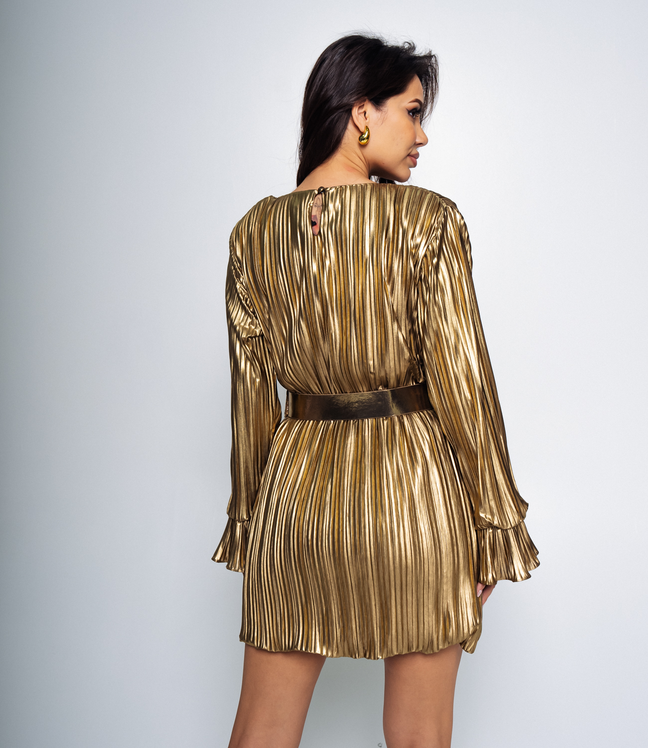 Платье #КТ023, золото - фото 3