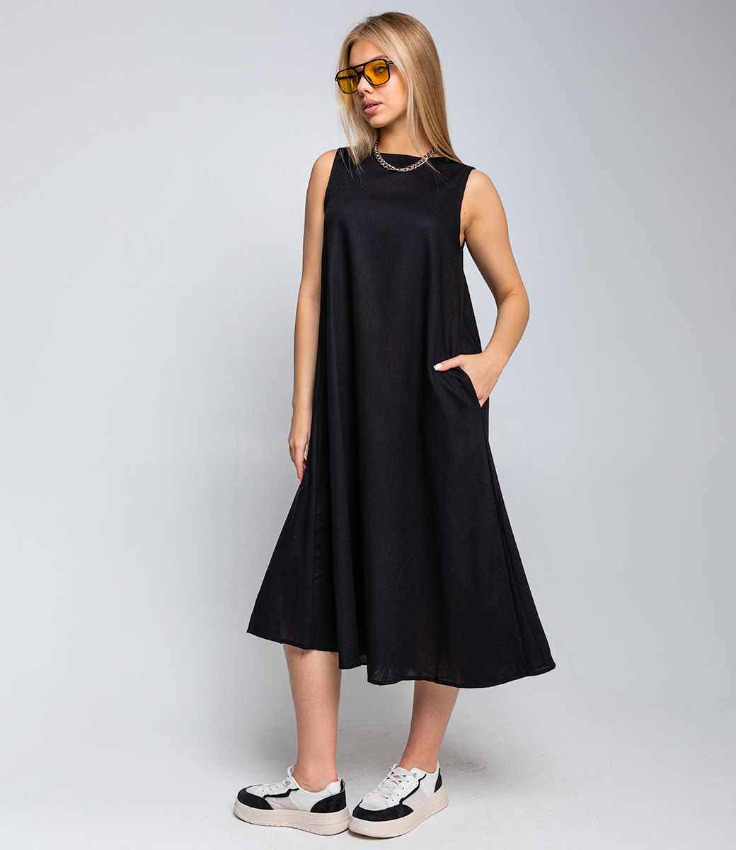 Платье #КТ2631, чёрный - фото 2